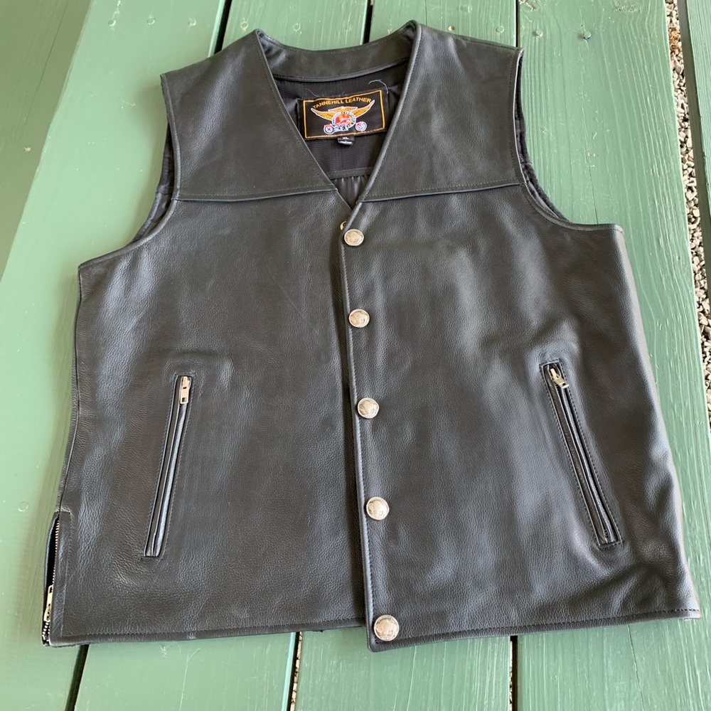 Buffalo Nickel Conceal Carry Leather Vest by Tannehill Leather